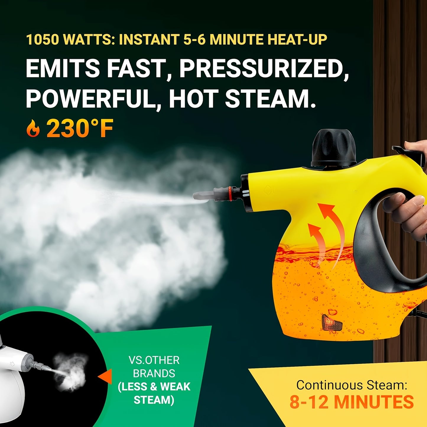 Multi-Surface Pressurized Steam Cleaner