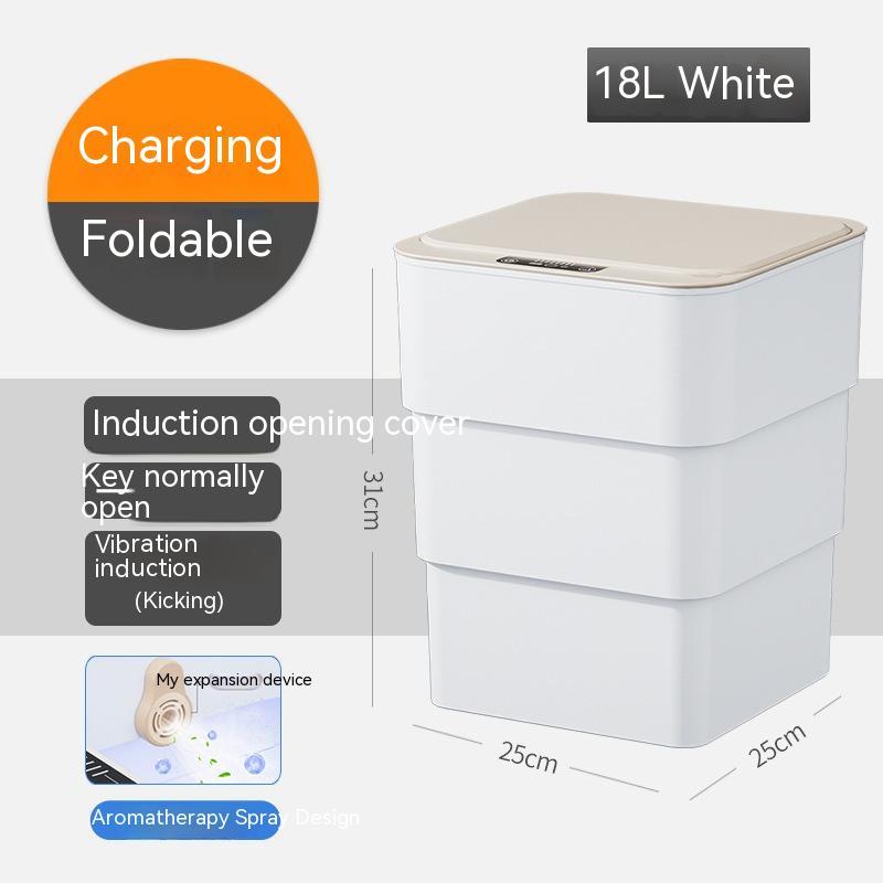 Smart Trash Can With Lid Bedroom