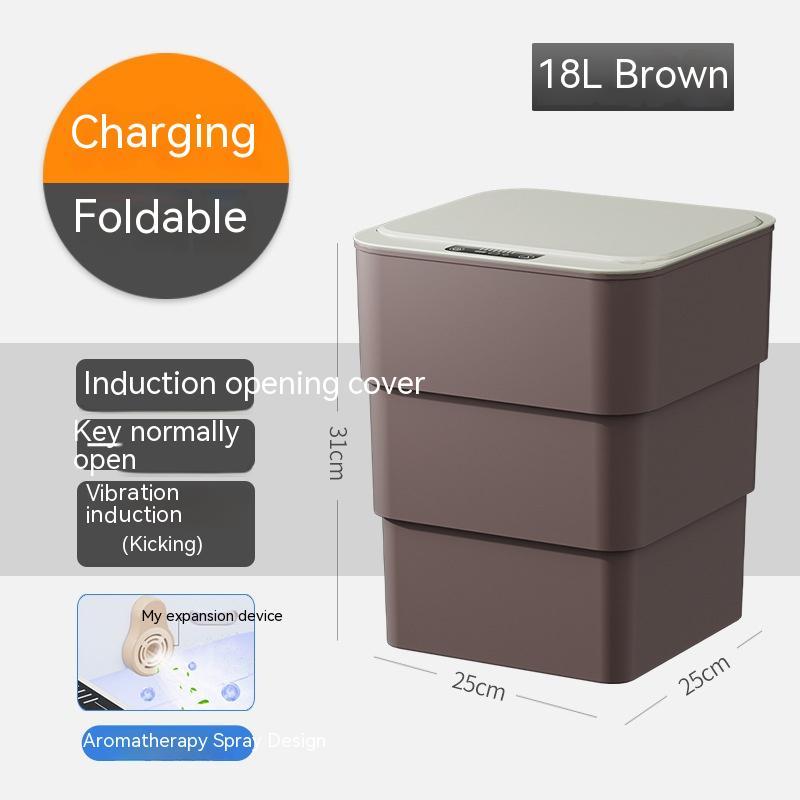 Smart Trash Can With Lid Bedroom
