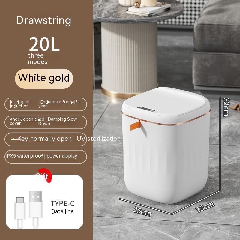 Smart Trash Can With Lid Bedroom
