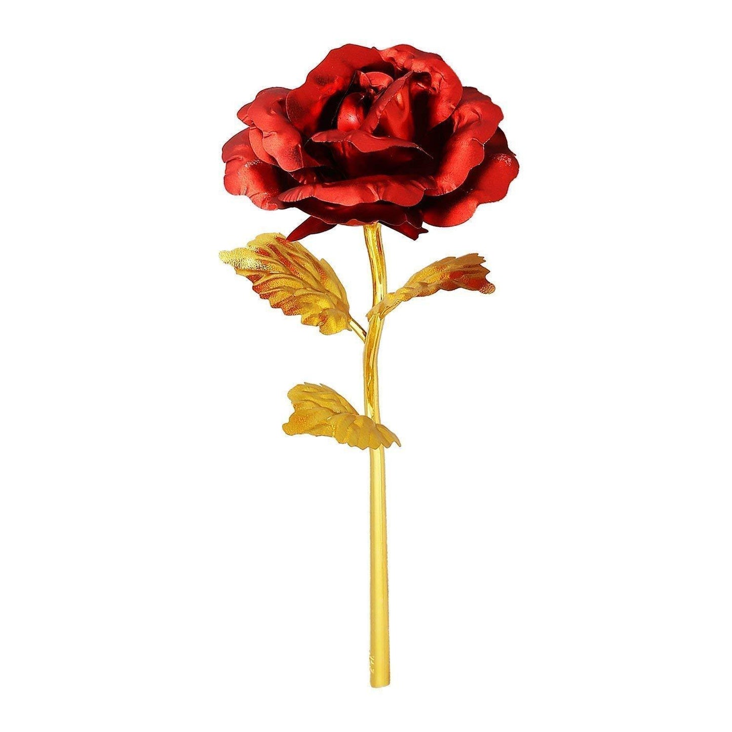 24k Artificial Golden Rosegold Red Rose