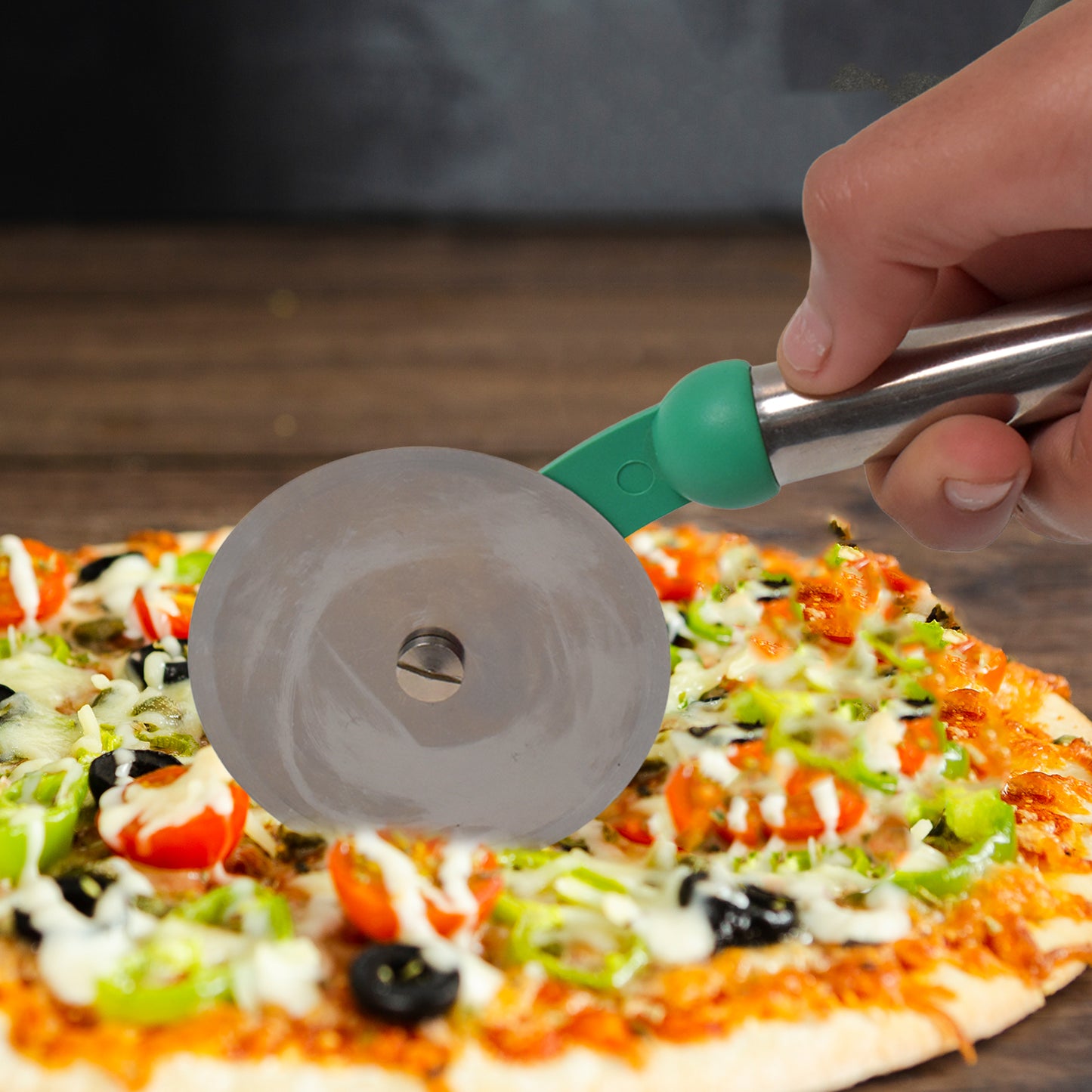 Kitchen Stainless Steel Wheel Pizza Cutter