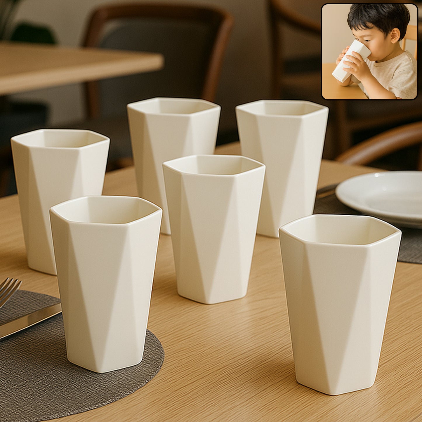 Shape Plastic Drinking Glass
