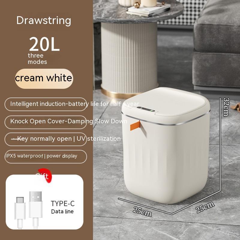 Smart Trash Can With Lid Bedroom