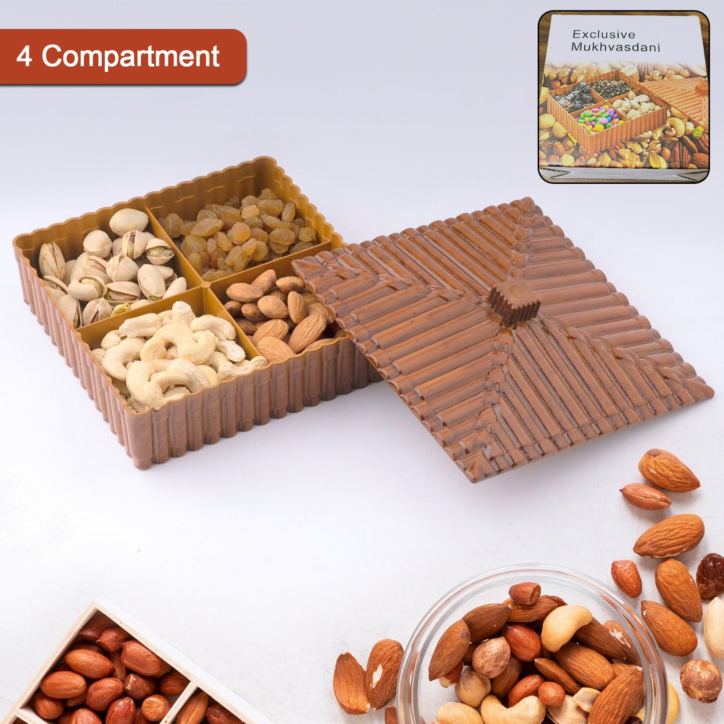 Dry Fruit Chocolates Mouth Box