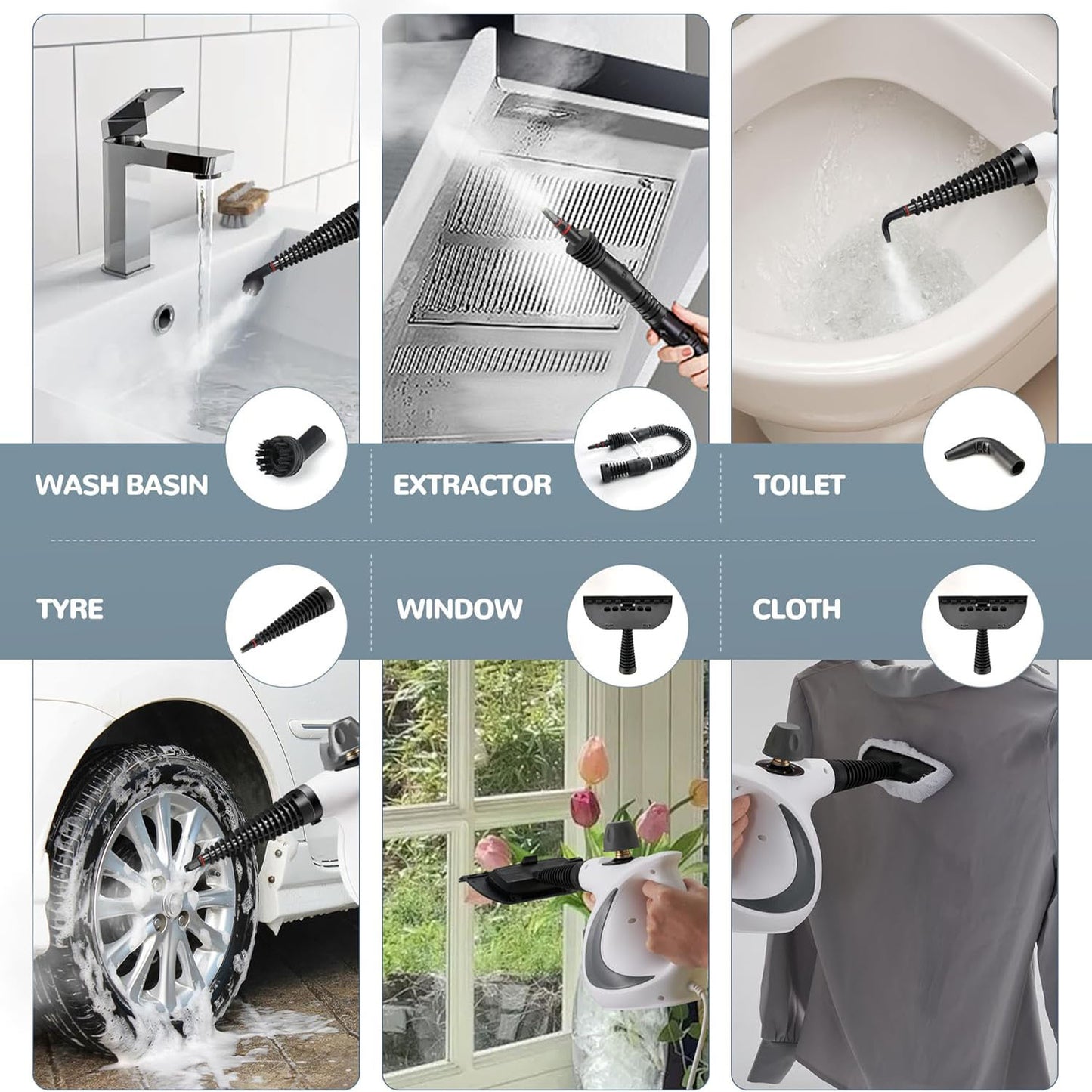 Multi-Surface Pressurized Steam Cleaner