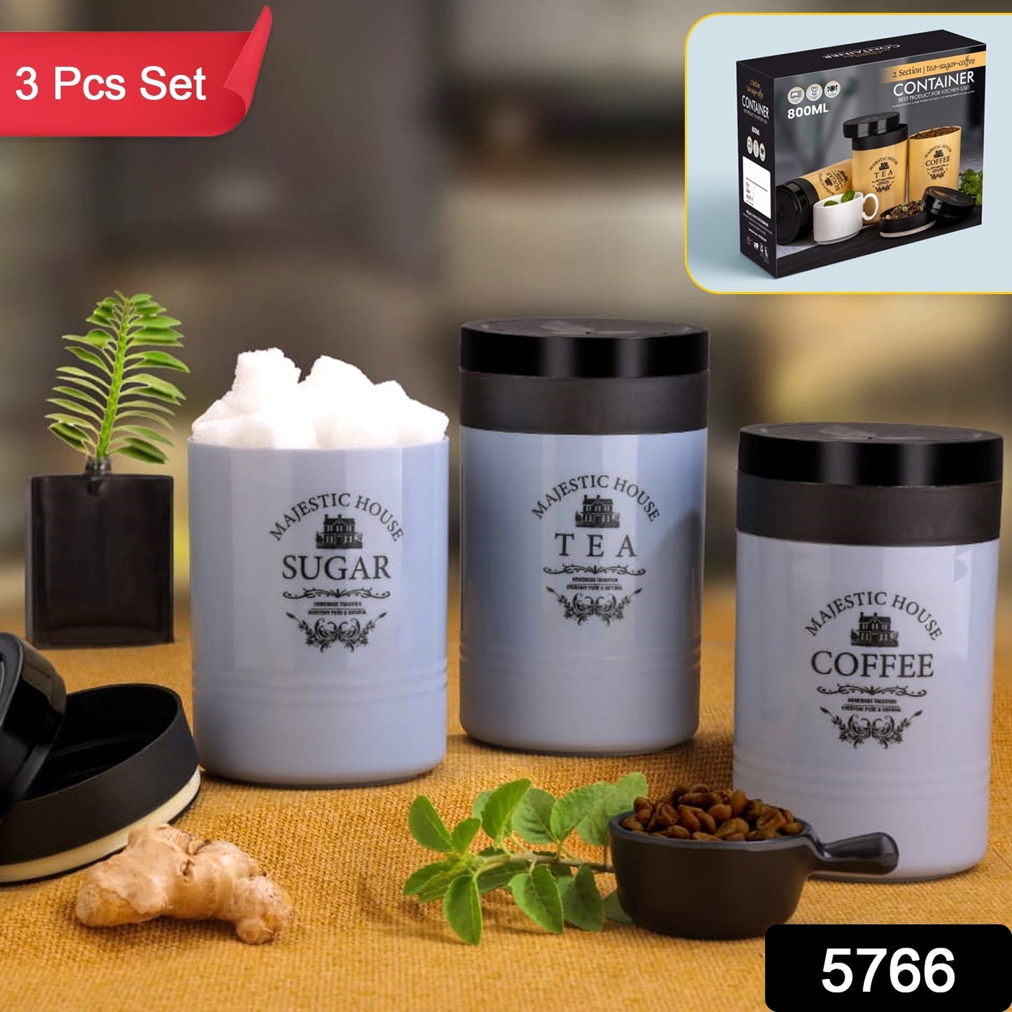 Tea Sugar Coffee Container