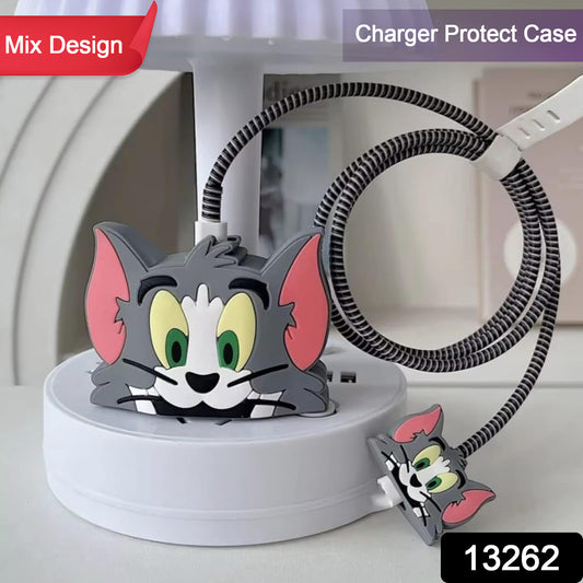 Cartoon Character Silicon Charger Case Cover