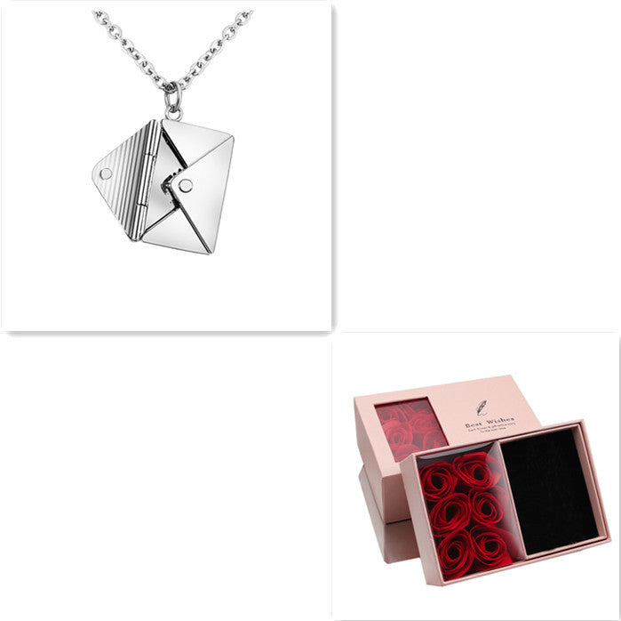 Envelope Locket Necklace – Personalized Love Letter Jewelry-2
