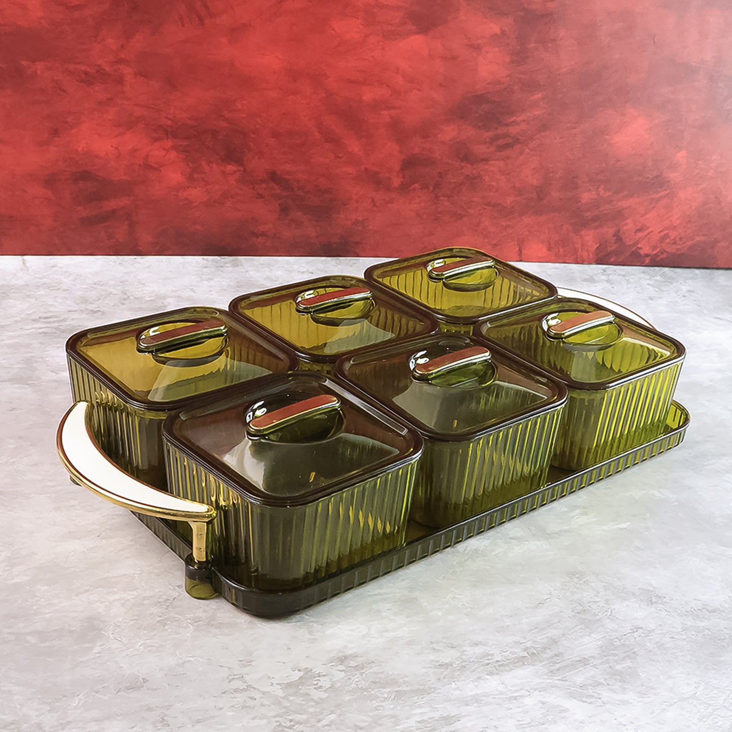 Transparent Spice Jar Set