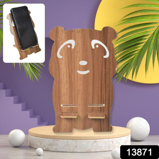 Wooden Cartoon Shape Design Mobile Stand