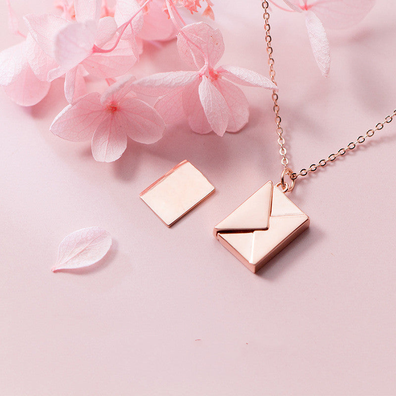 Envelope Locket Necklace – Personalized Love Letter Jewelry-1
