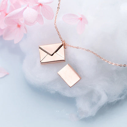Envelope Locket Necklace – Personalized Love Letter Jewelry-3