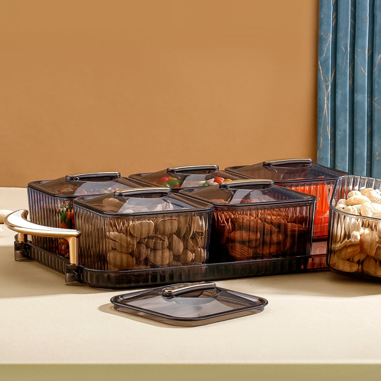 Transparent Spice Jar Set