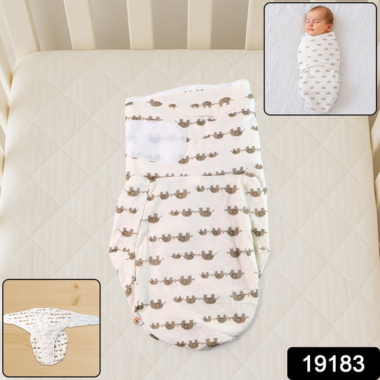 Soft Cotton Adjustable Baby Swaddle Wrap For Newborns